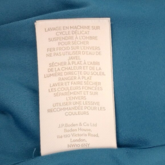 Boden Laura Ottoman Midi Dress in Drummer Blue - Picture 9 of 11